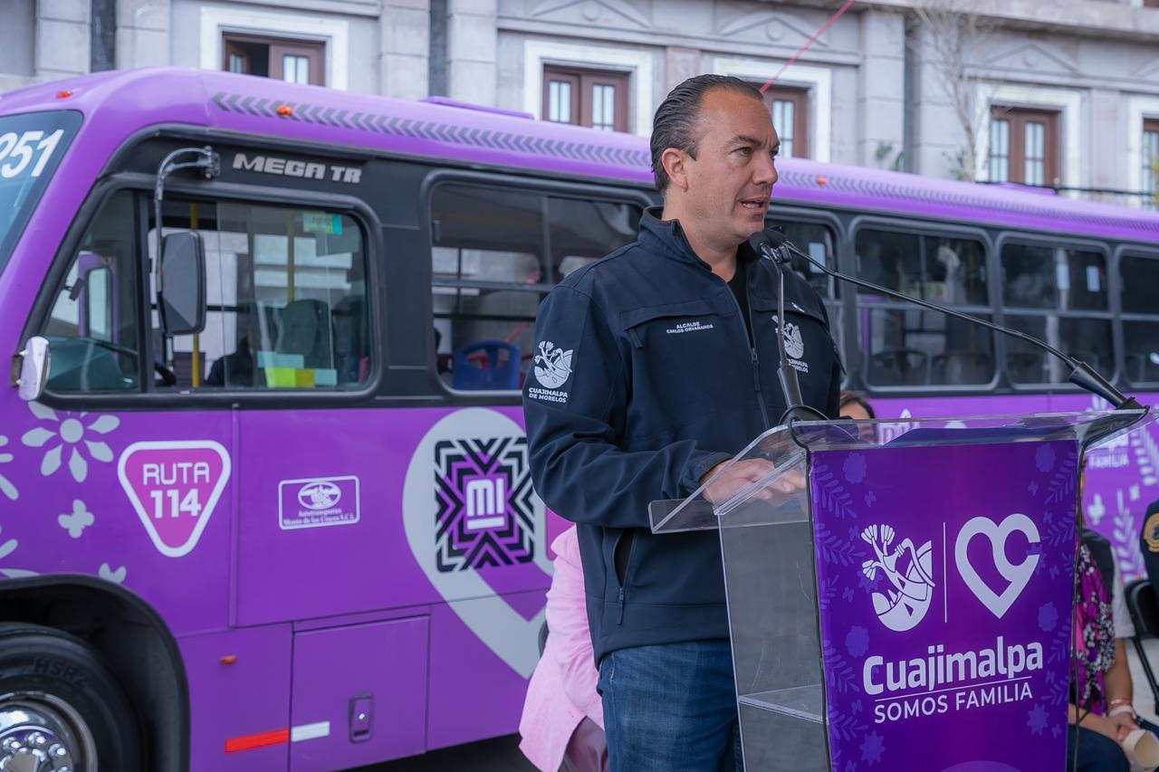 Transporte MARÍA para mujeres en Cuajimalpa