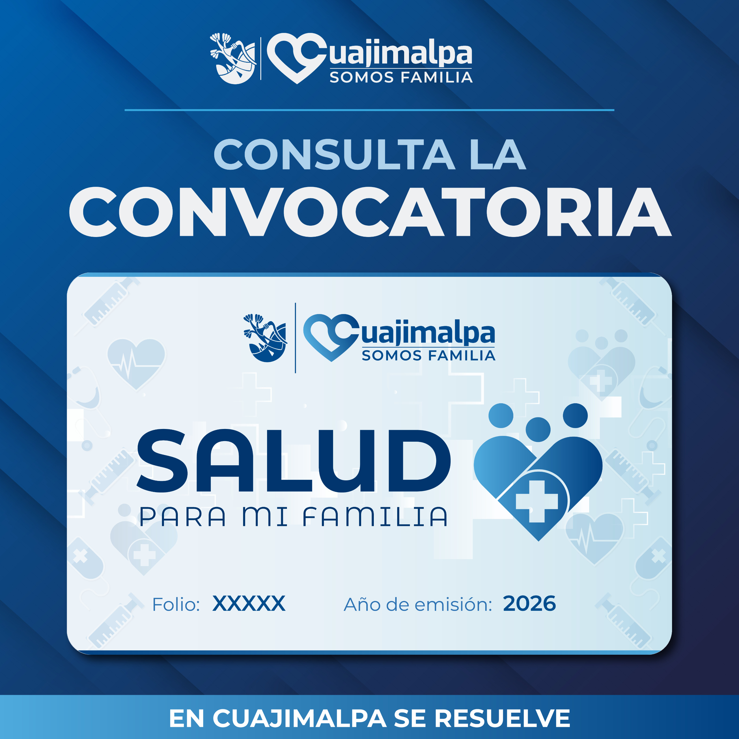 CONVOCATORIA SALUD PARA MI FAMILIA 2026