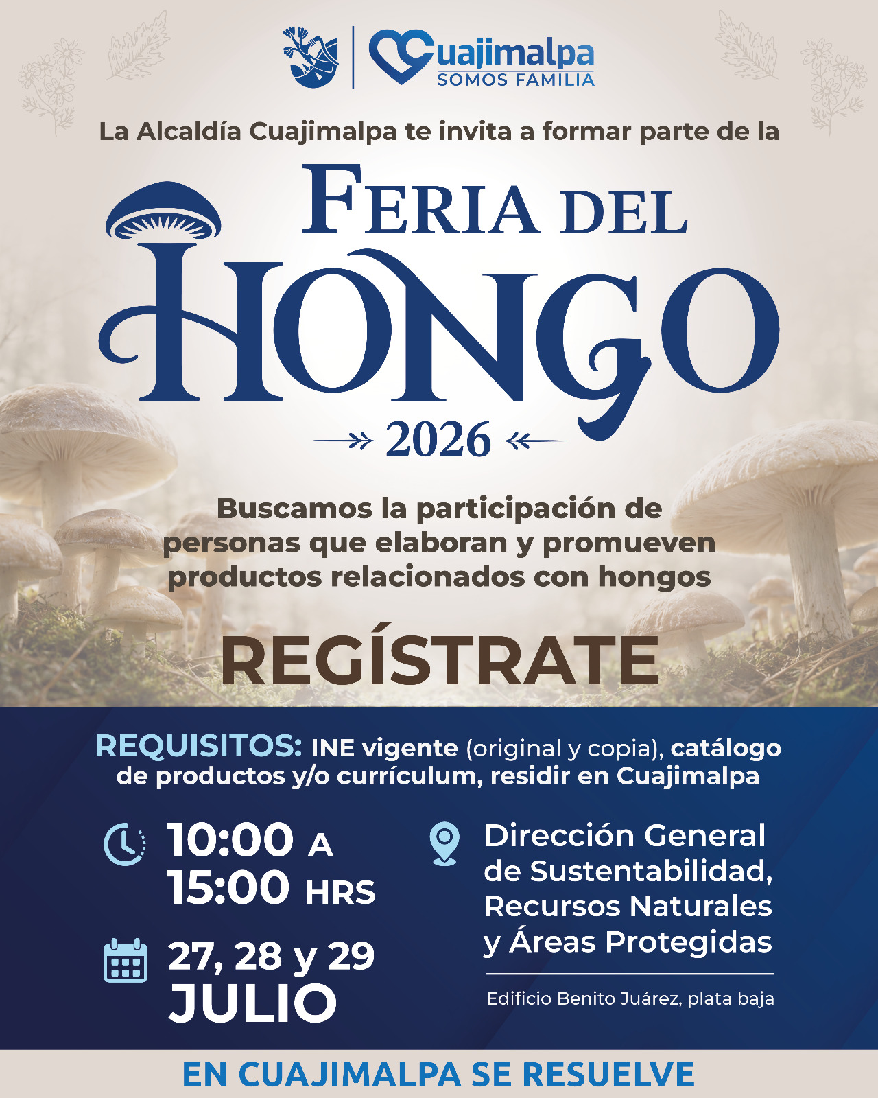 CONVOCATORIA FERIA DEL HONGO 2026