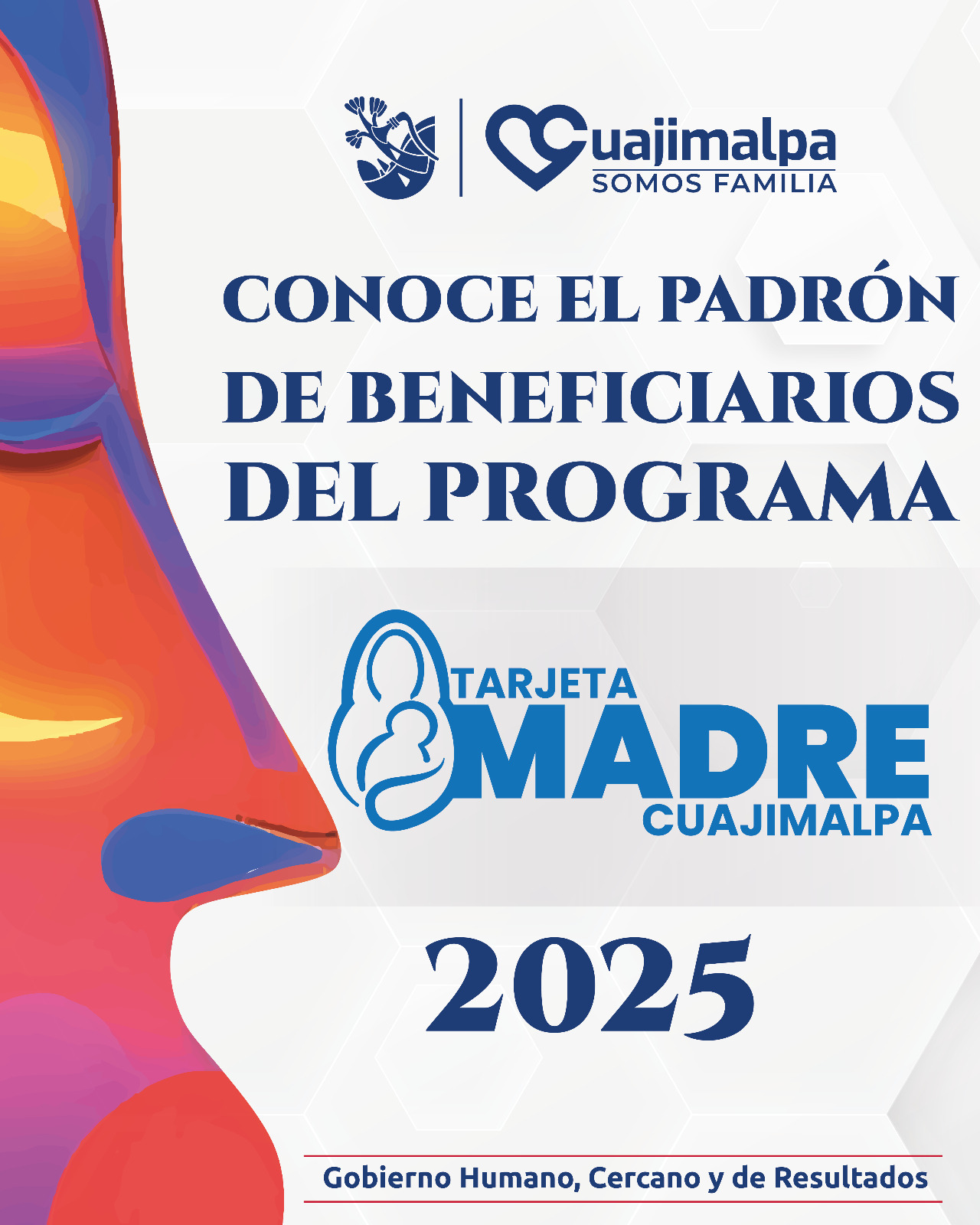 Padrón de beneficiarios del programa tarjeta madre