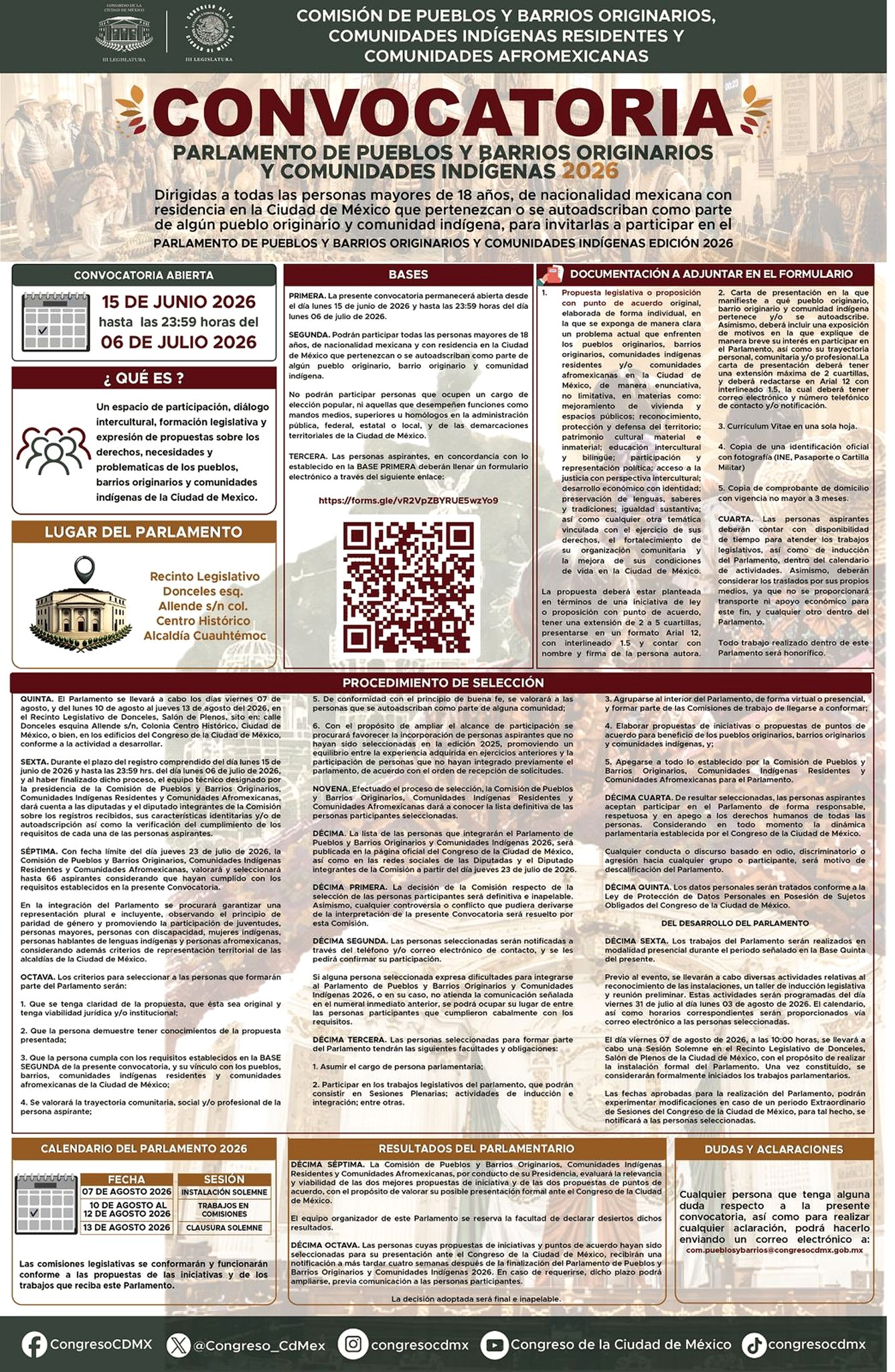 Convocatoria Pueblos y Barrios originarios