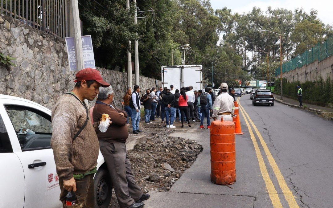 Alcaldía Cuajimalpa avanza en la rehabilitación hidráulica de la Avenida Tamaulipas tras años de deteriori y abandono